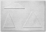 esempio di tavola tattile per lo studio della geometria